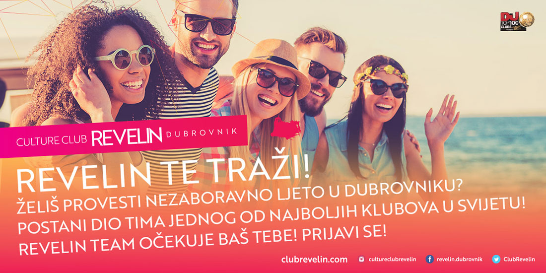 zaposlite se u Revelinu u Dubrovniku i postanite dio Revelin tima