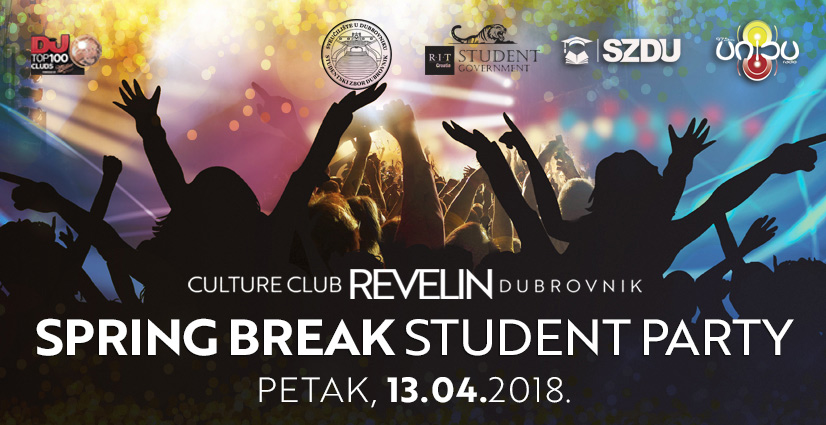 Studenstska zabava, spring break student party, Revelin, 13. travnja, 2018. Dubrovnik