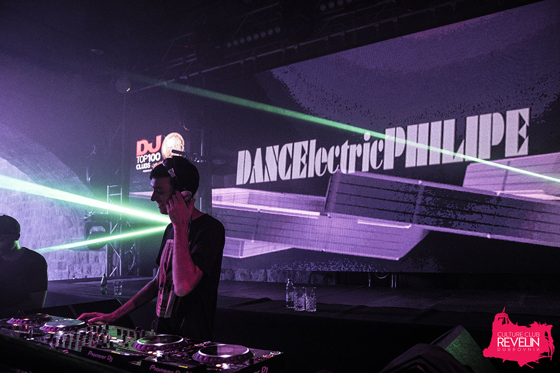 Dancelectric Philipe warming up the crowd before EDX, June 22nd, Revelin Dubrovnik