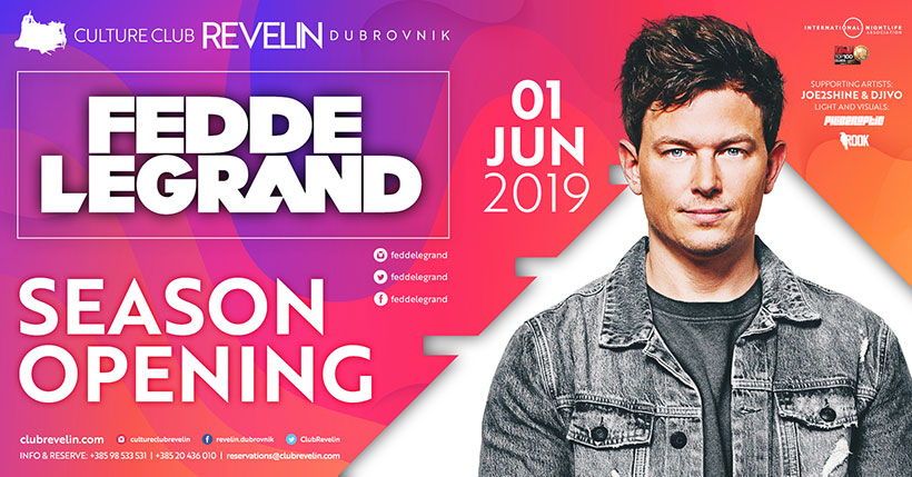 Fedde Le Grand u Revelinu na otvaranju ljetne sezone 2019